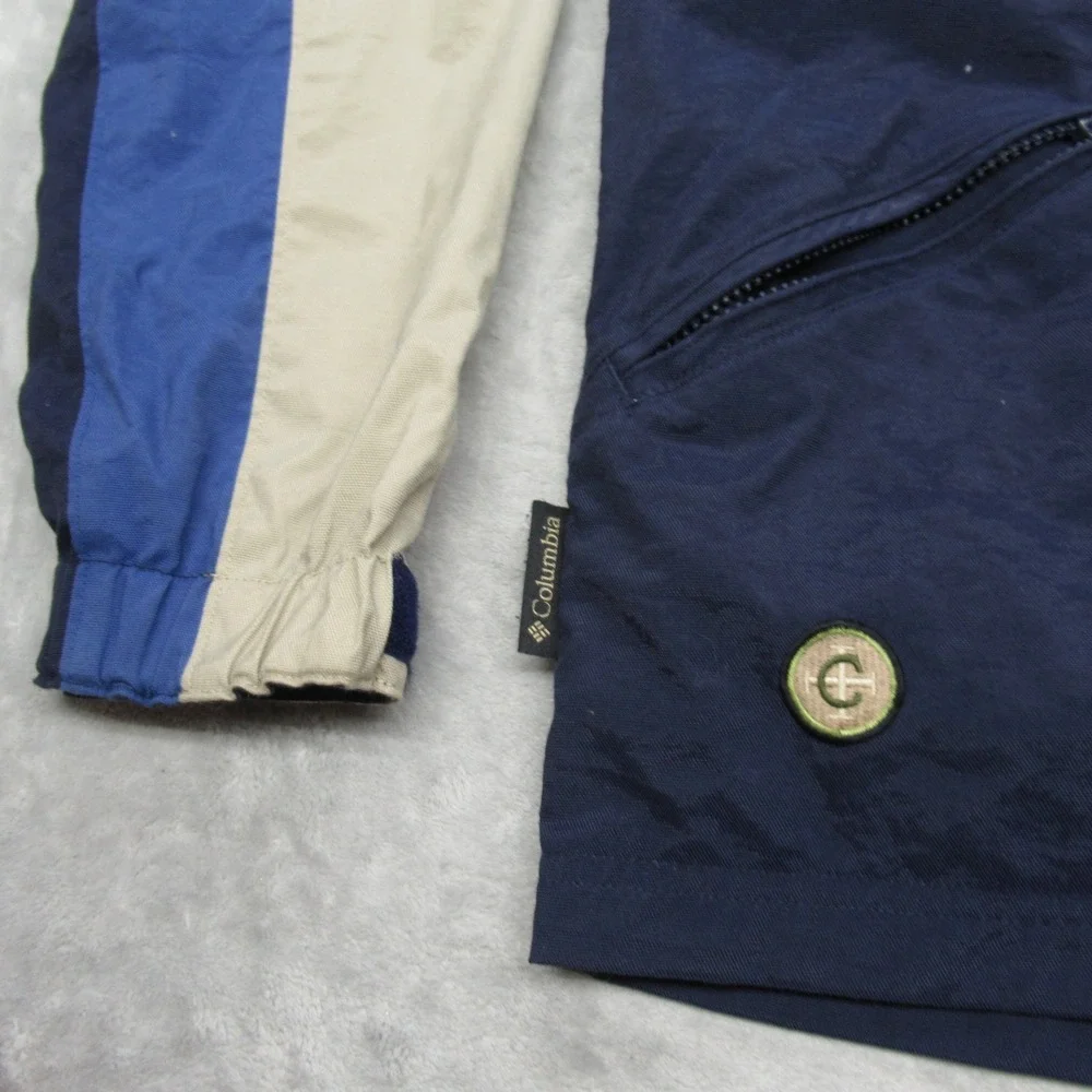 Columbia Jacket Mens Small‎ Blue Colorblock Convert Full Zip Waterproof Vintage